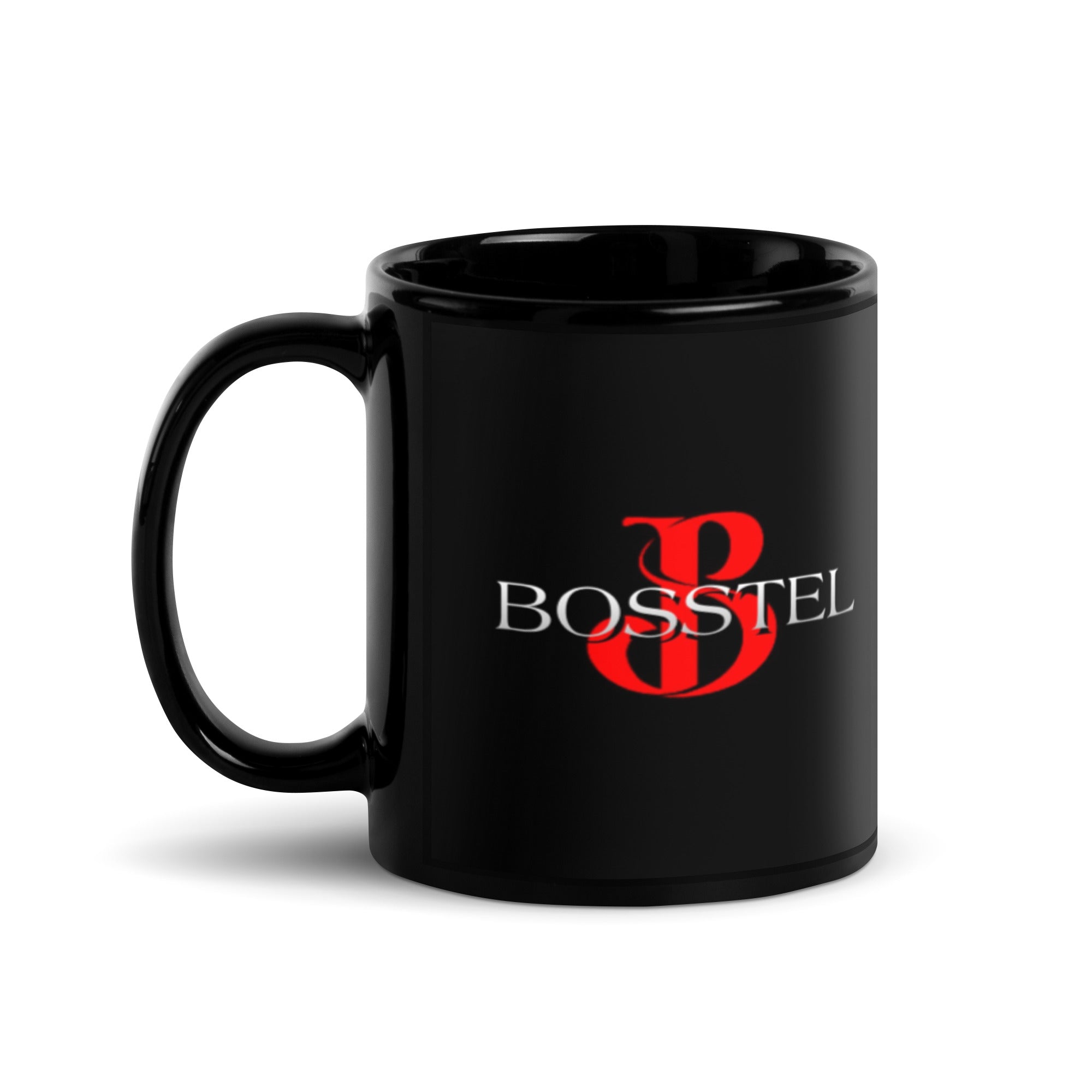 Bosstel Black Glossy Mug