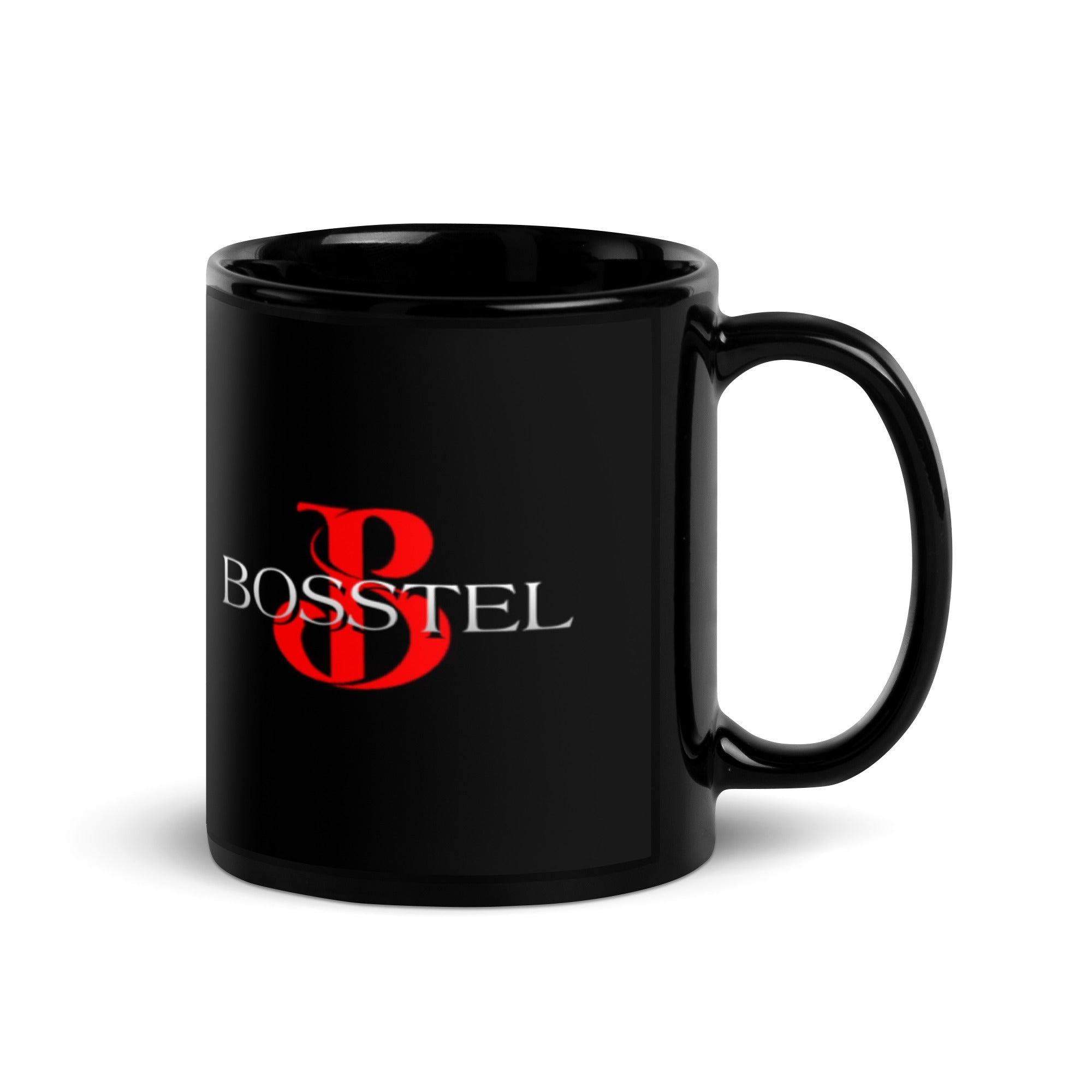Bosstel Black Glossy Mug